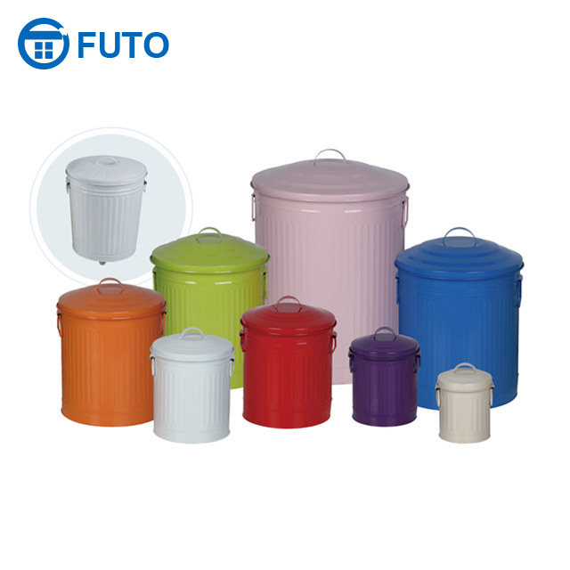 Epoxy Round Pedal Bin Best of Barbecue Galvanized Charcoal and Ash Can