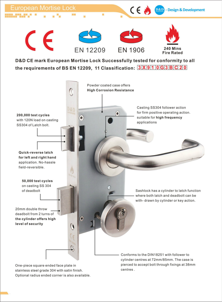 Euro Mortise Lock-D&D Hardware