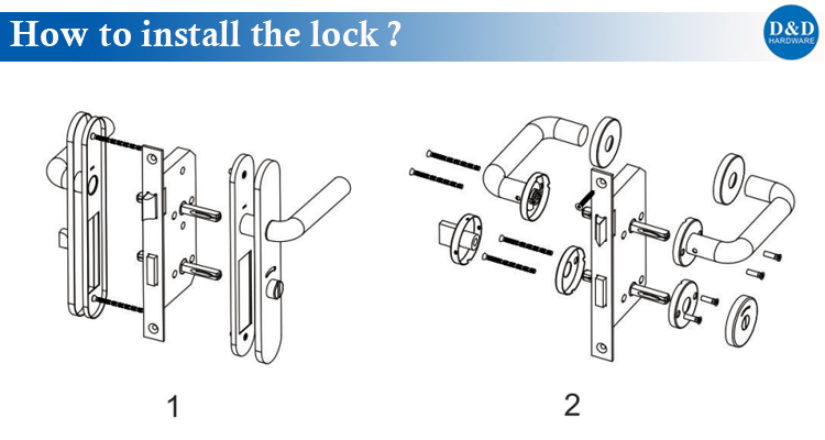 The Installation of CE Mortise Lock from D&D Hardware
