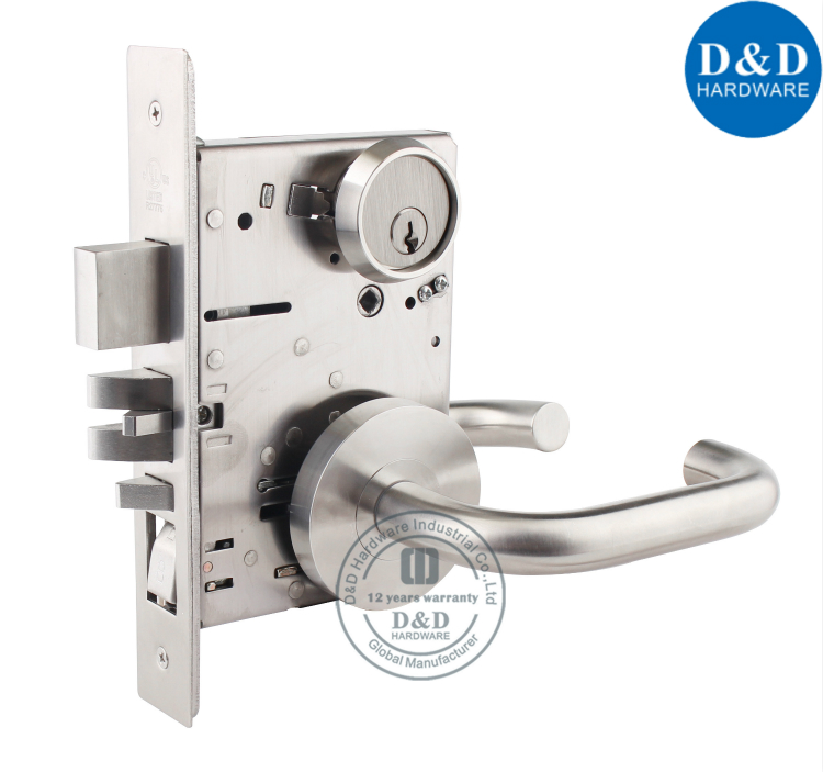 SUS304 ANSI Grade 1 Mortise Lock with UL Listed-D&D Hardware SUS304 ANSI Grade 1 Mortise Lock with UL Listed-D&D Hardware
