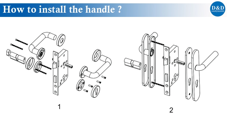 The installation of Door Handle-D&D Hardware The installation of Door Handle-D&D Hardware