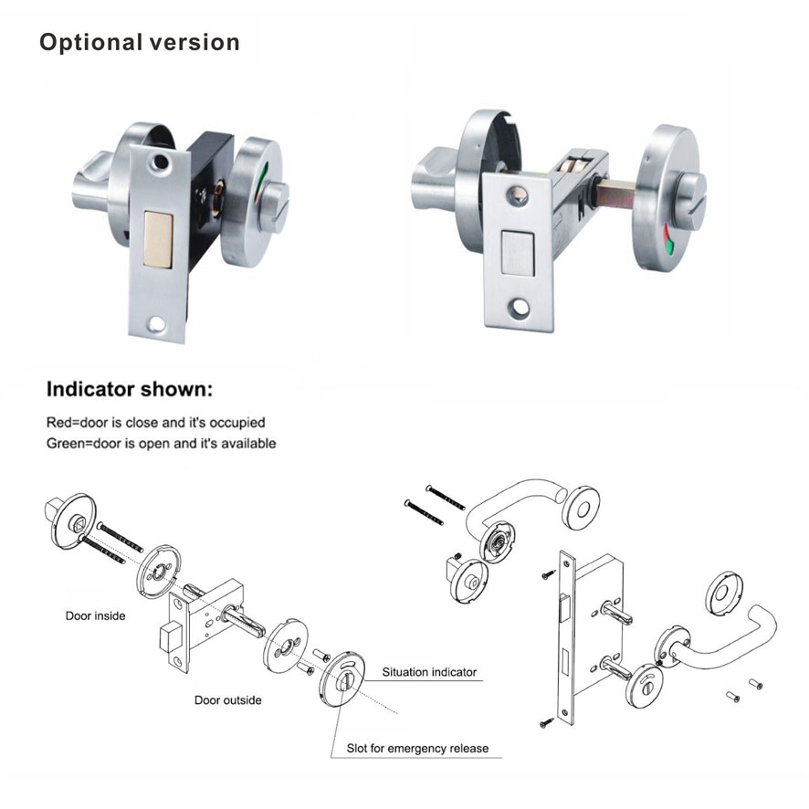 Thumb Turn with Indicator Optional version-D&D Hardware Thumb Turn with Indicator Optional version-D&D Hardware