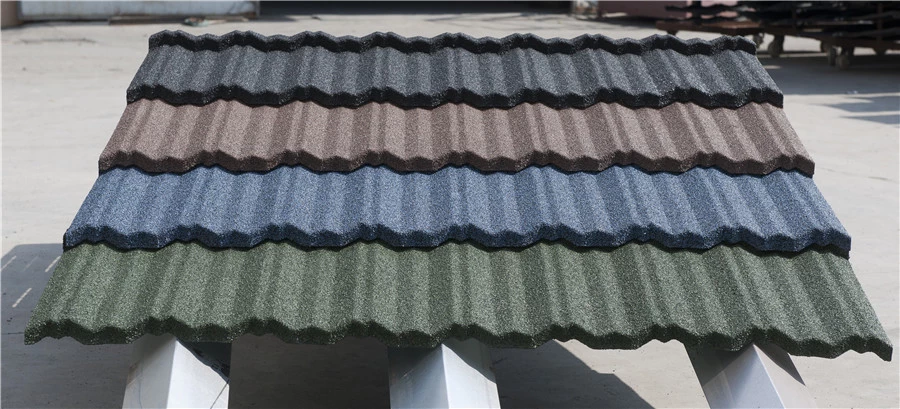 Nigeria stone coated metal roof tile stone coated roof tiles romania