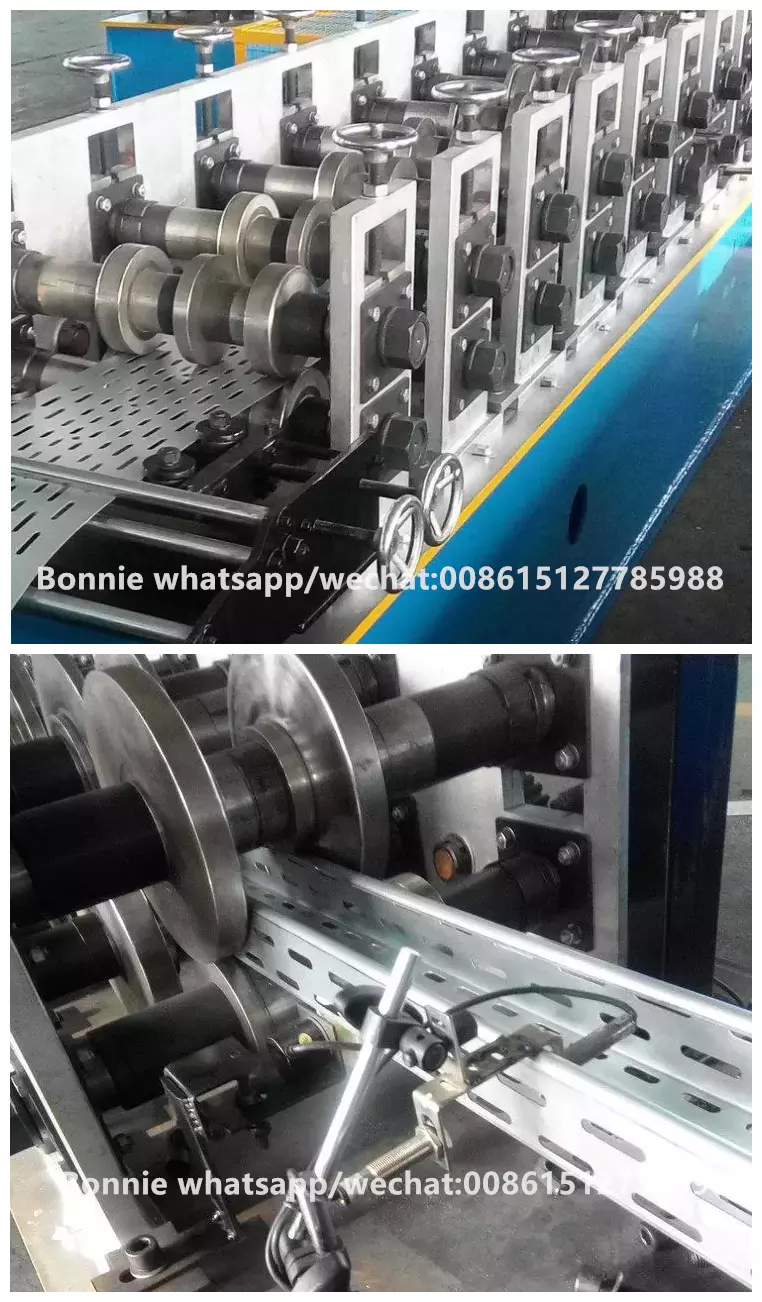 Large span cable tray Perforated cable tray channel cable tray stainless forming machine