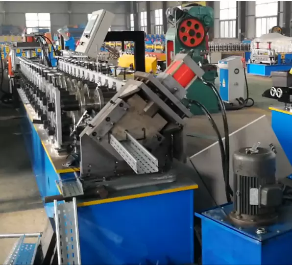 Large span cable tray Perforated cable tray channel cable tray stainless  forming machine