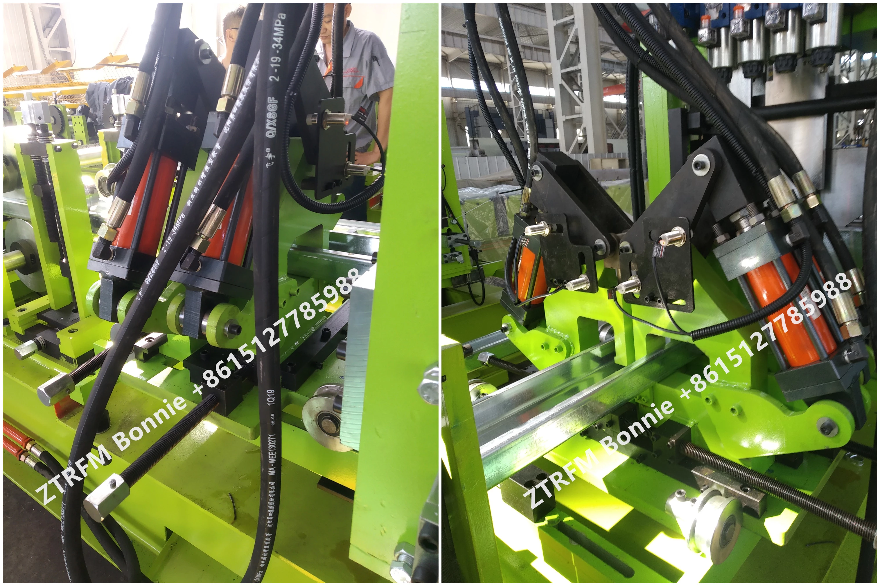 auto c z Shaped Purlin Interchange Steel Profile Cold Roll Forming Machine
