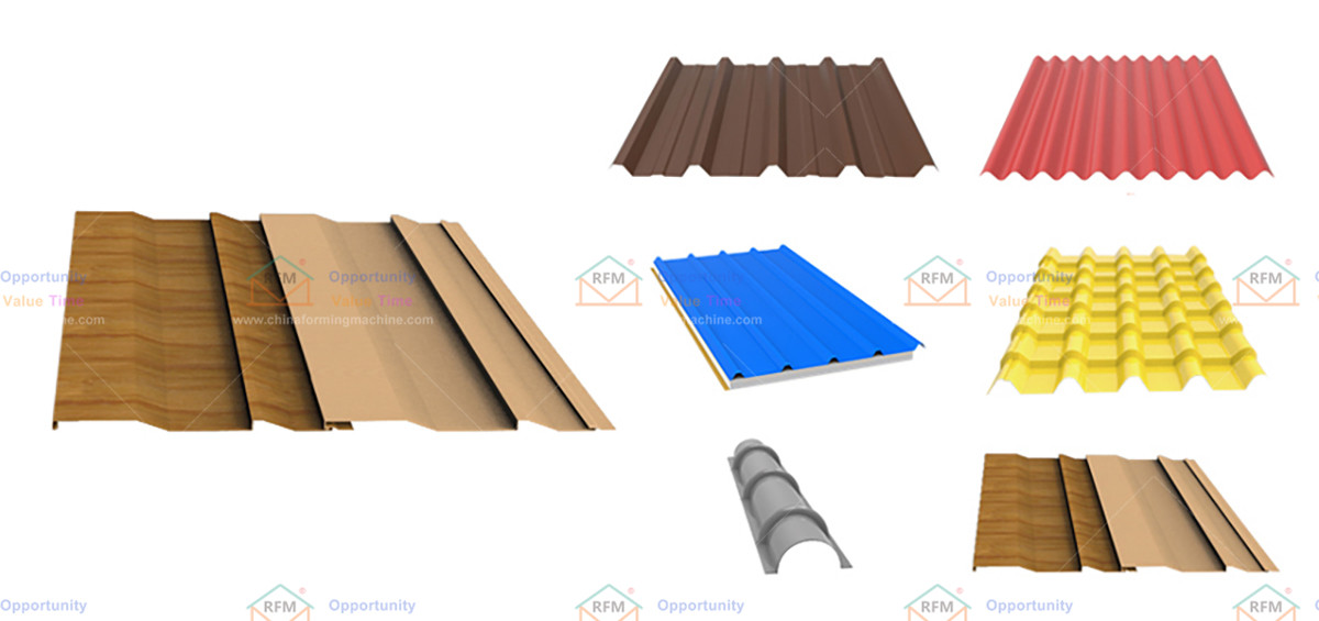 Building houses wall panel roll forming machine