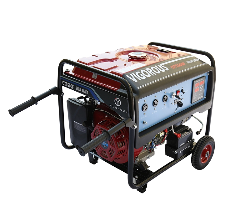 5KW AC Single Phase Key Start Portable Generator Petrol Engine Generator - 110V / 240V /50HZ/60Hz