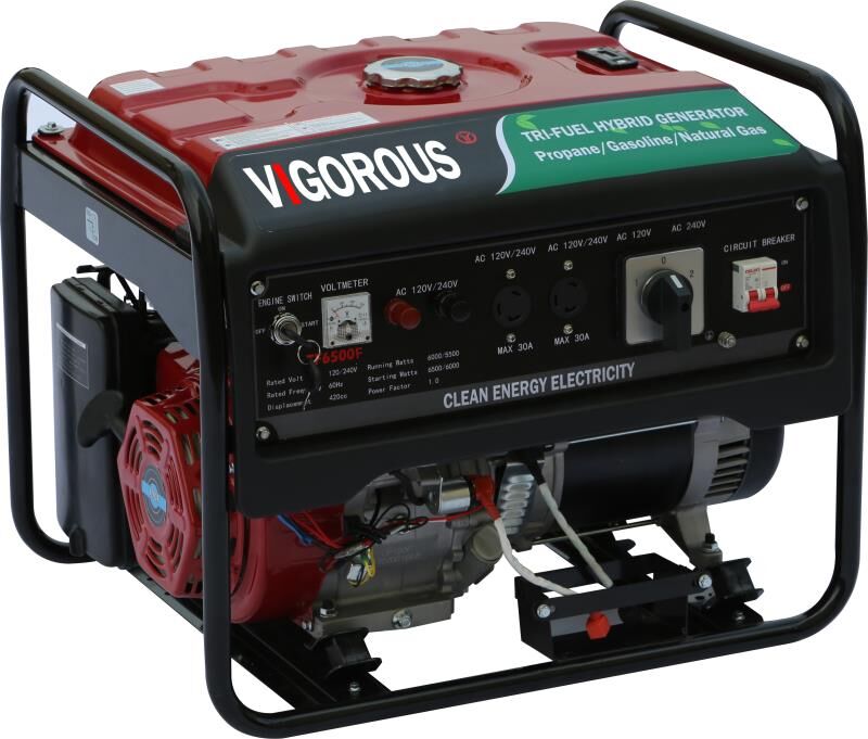 Leading Brand 5kw open type single phase tri fuel generator powered by LPG and nature gas and gasoline with CE approval