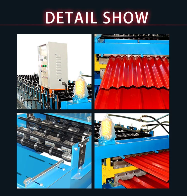 Double layer building material machinery steel tile roofing sheet roll forming machine
