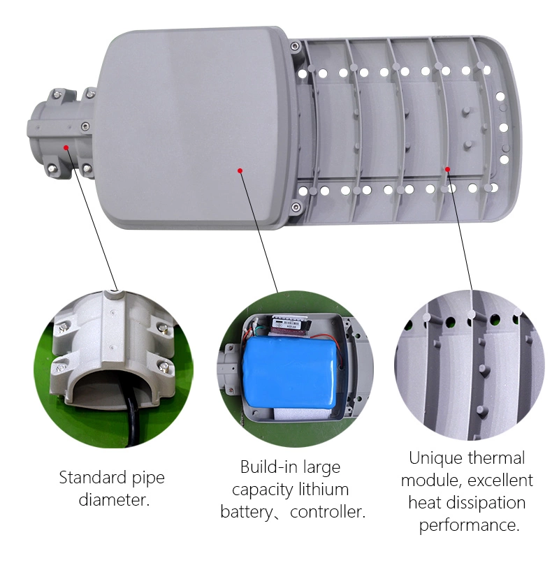 2020 trend product 100w All in two integrated outdoor LED street light solar system with best price