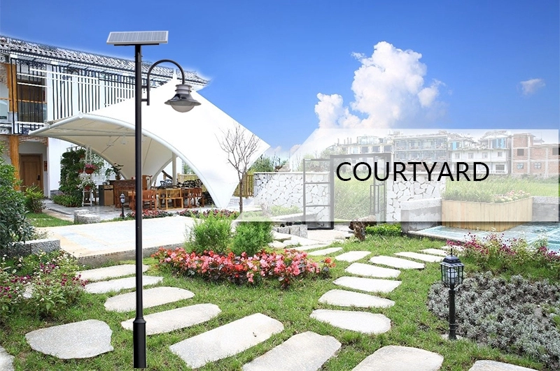 12-30w IP65 waterproof led solar garden wall lamp led outdoor lighting with CE ROHS CCC