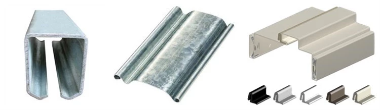 china galvanized steel aluminum gate frame cold roll bending line
