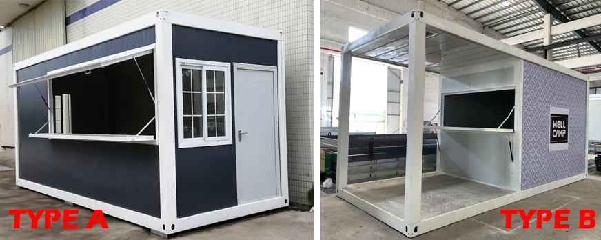 product-2020 Newest Mobile Portable Prefab Container Shop for Sales-WELLCAMP, WELLCAMP prefab house,