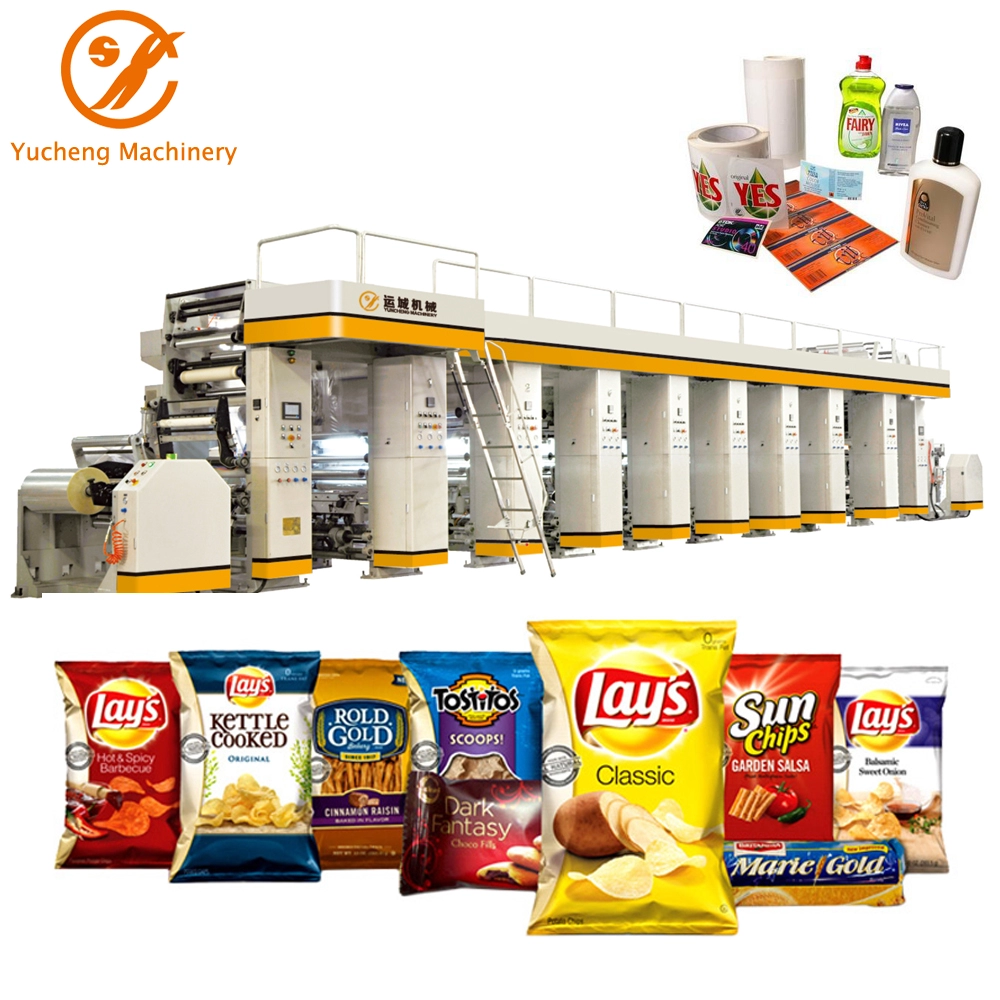 Taiwan BOPP PVC PE OPP CPP Aluminum Foil Plastic Bag Rotogravure Printing Machine for Flexible Package