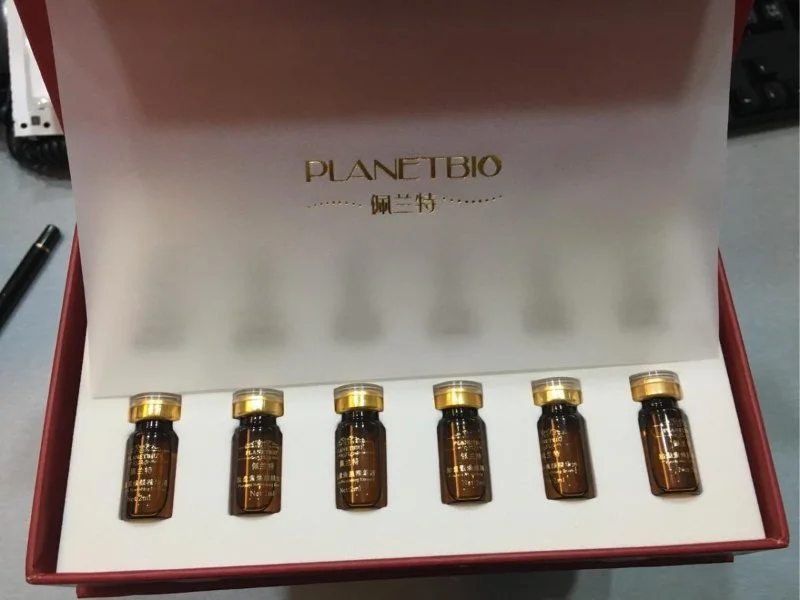Planetbio New Product Natural Plant Anti-Wrinkle Placenta Ampoule Essence Serum