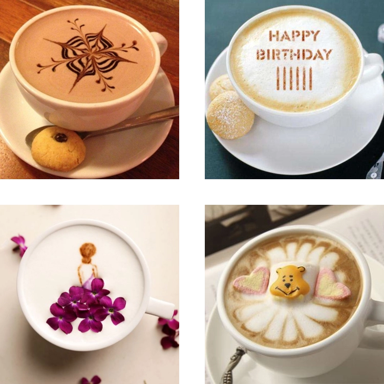 One-time 4 cups latte printing machine