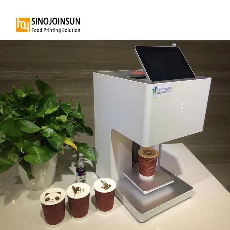 The edible inkjet ink on the cake and ice cream for directly print the portable selfie photo cake pattern printer