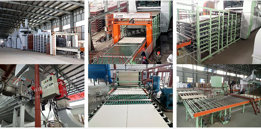 Mineral wool board production line