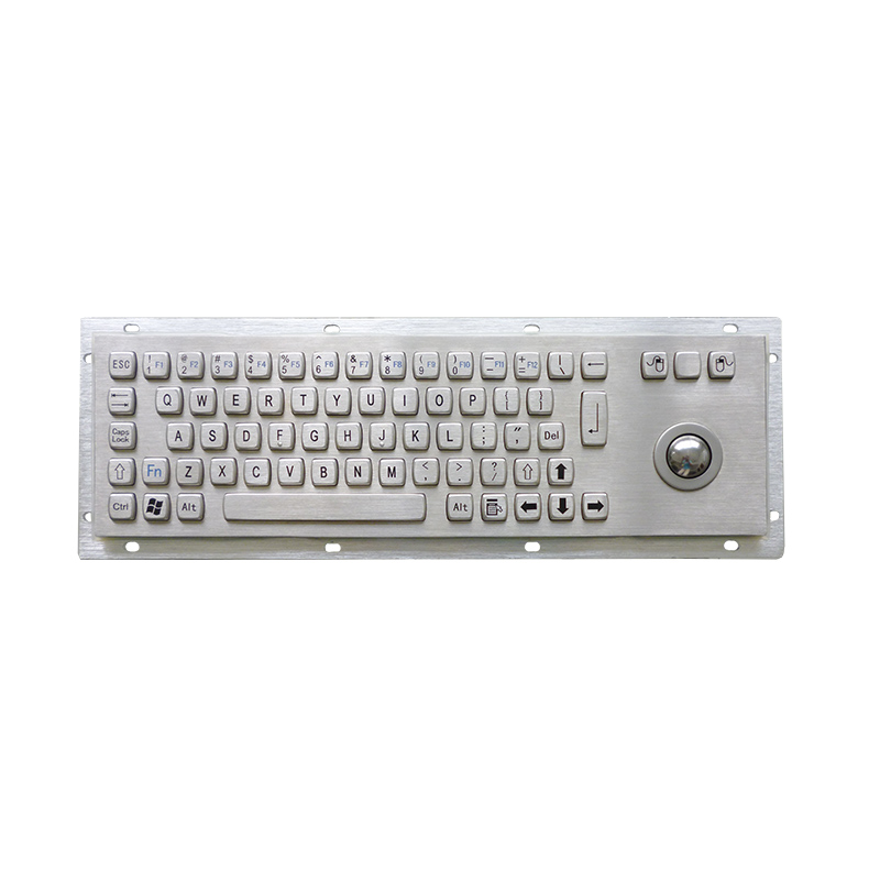 Metal Keyboard with Trackball