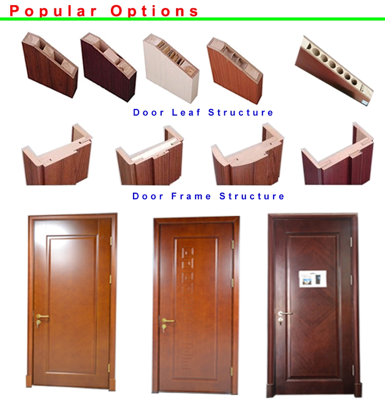 Wood door HDF plate baking paint or paint free finish