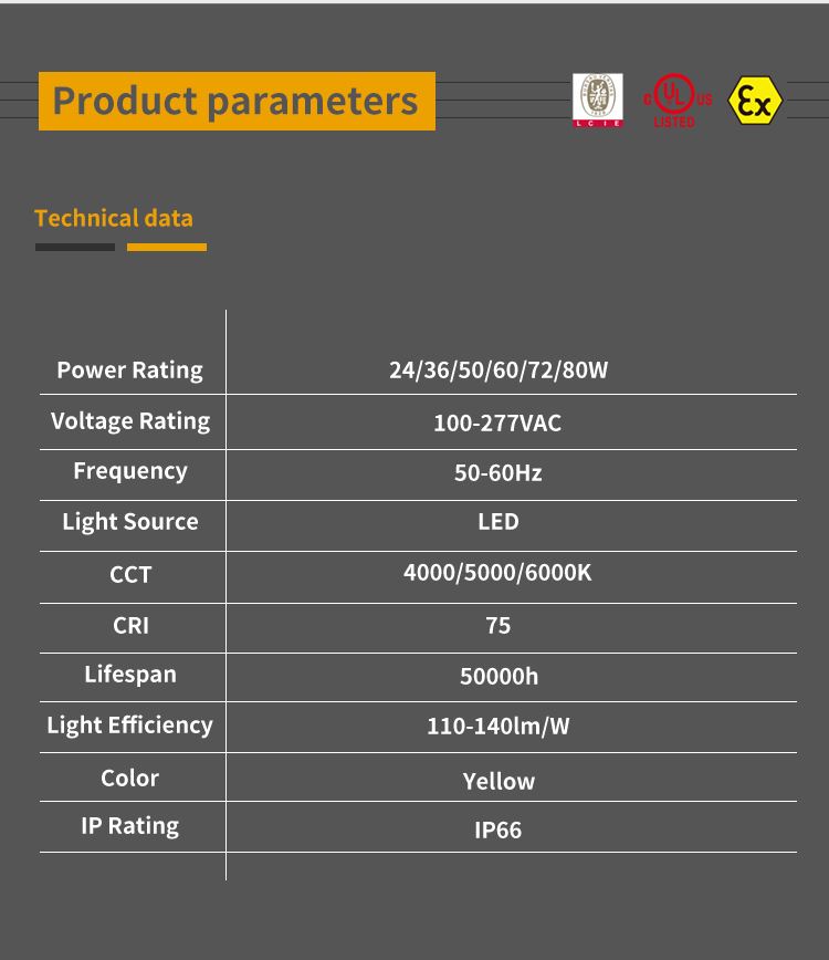 High Quality IP66 80W LED Explosion Proof Light for Painting Workshop-1 High Quality IP66 80W LED Explosion Proof Light for Painting Workshop-1