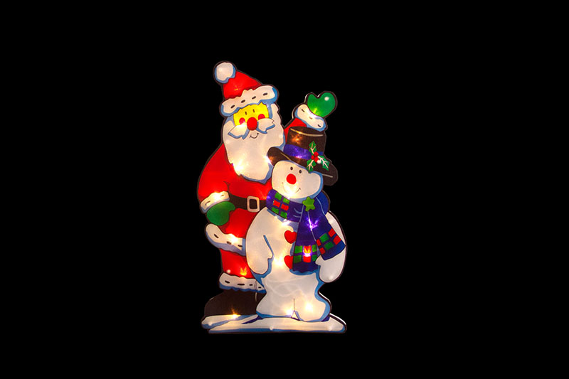 Santa And Snowman PVC Silhouette Light.png Santa And Snowman PVC Silhouette Light.png