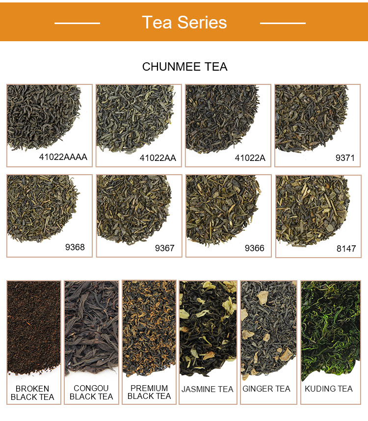 Gree tea exporter CHUNMEE 9368 Libya AZ ZAWIYAH BARDIA the vert de chine