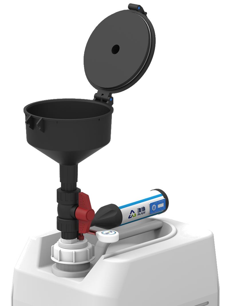 The funnel-type waste liquid collection device