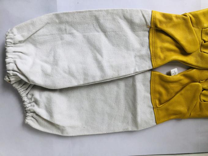 Economic Soft And Comfortable Sheepskin Protective Beekeeping Gloves Against Bees 1