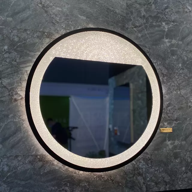 2020 New LED Small Round Top Luminous Wall Wash Artistic Mirror