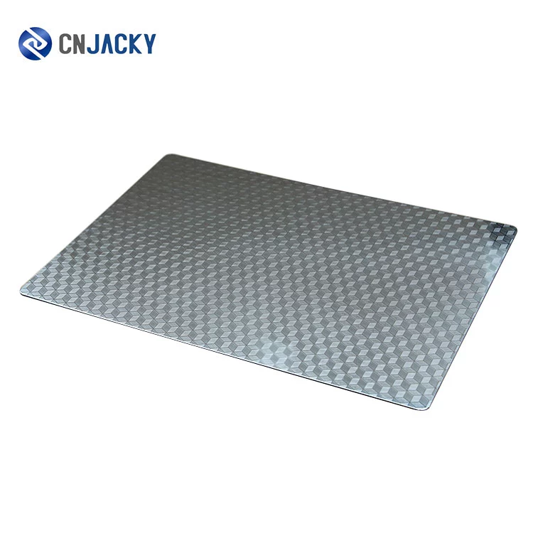 Customized Little pearl Pattern Textured Press Steel Plate for plastic Card Making