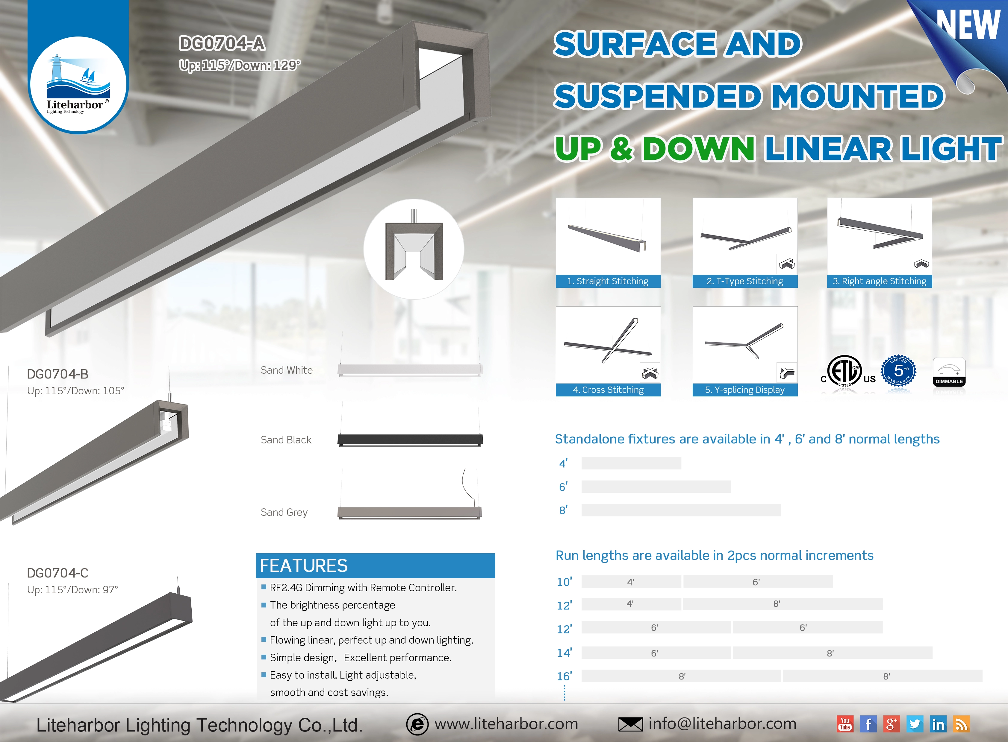 China Wholesale Classroom Surface Mounted Aluminum Up And Down Corridor Led Batten Linear Light