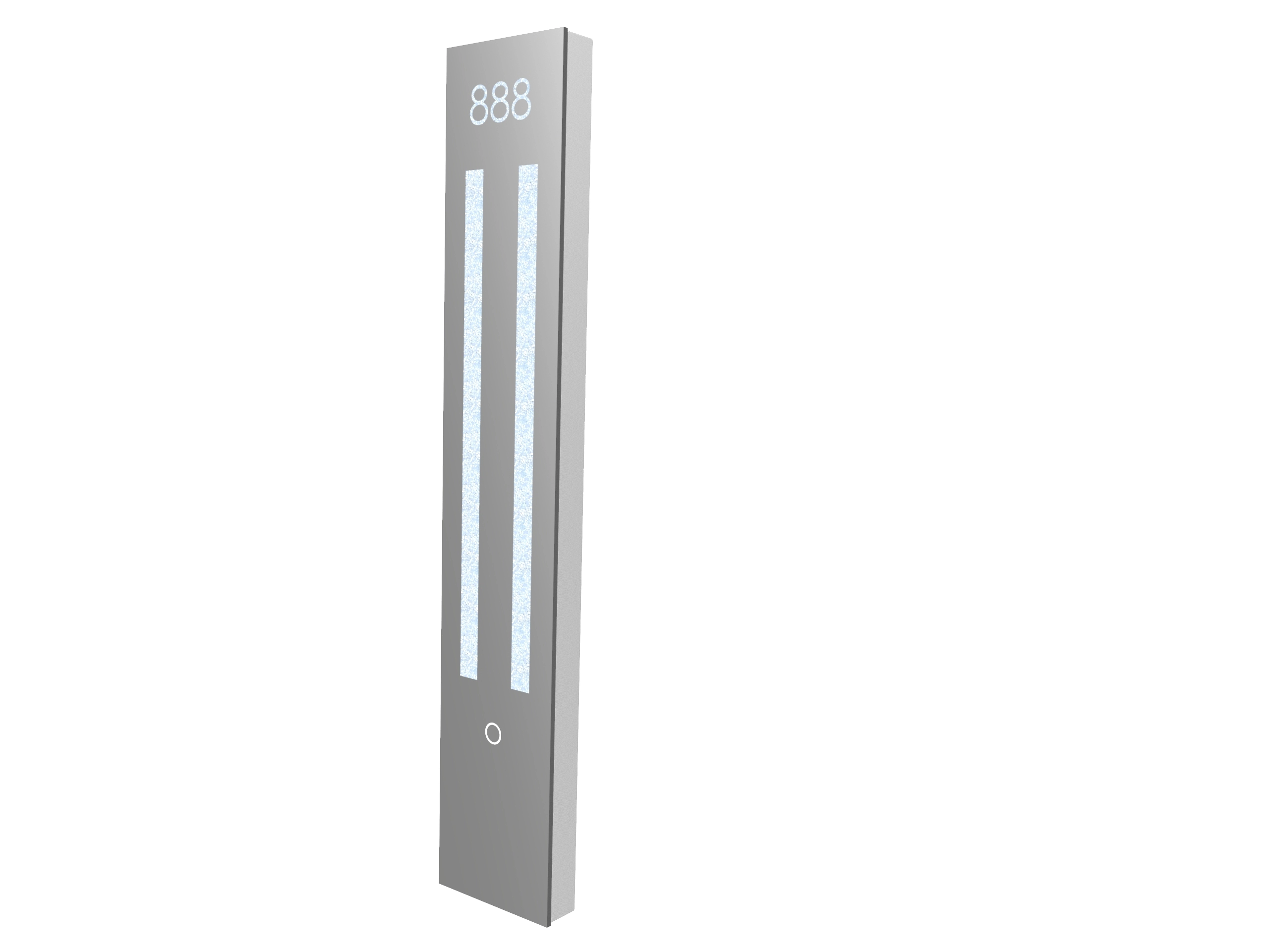 2020 Illuminated LED Rectangle Glass Mirror Customized Hotel/ House Room Number Doorplate Light