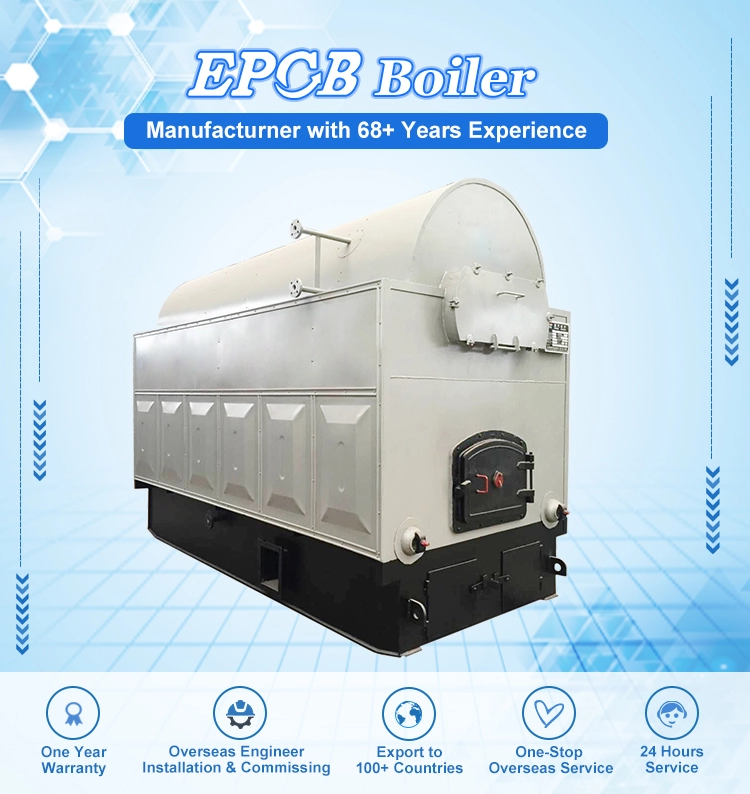 EPCB Easy Operation Chain/Fixed Grate Industrial Biomass Wood Fired Steam Boiler