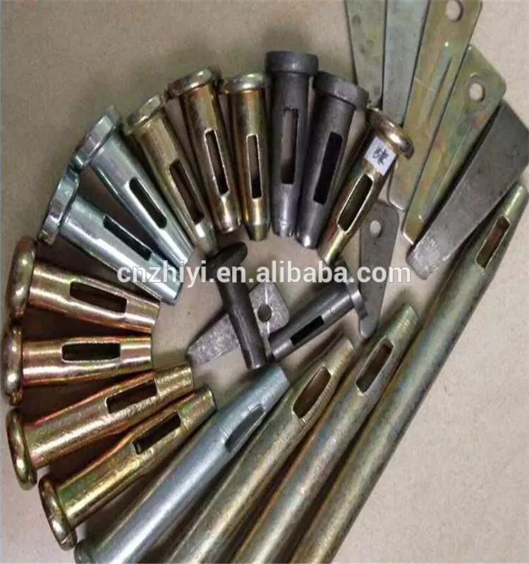 concrete construction aluminum formwork accessories formwork panel wedge pin /stub pin shuttering short/long pin