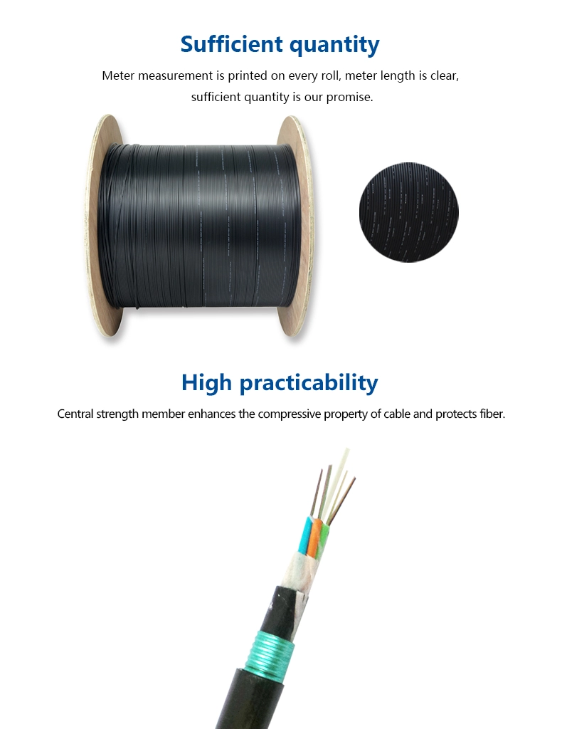 Outdoor Armoured GYTA53 GYTS53 GYXTW53 GYFTY53 Direct Buried Underground Fiber Optic Cable