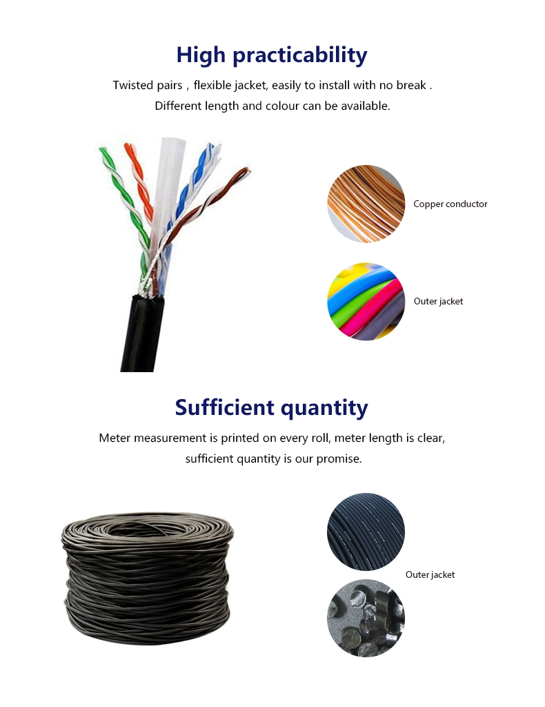 Ethernet/ Network cable UTP cat 6 outdoor cable