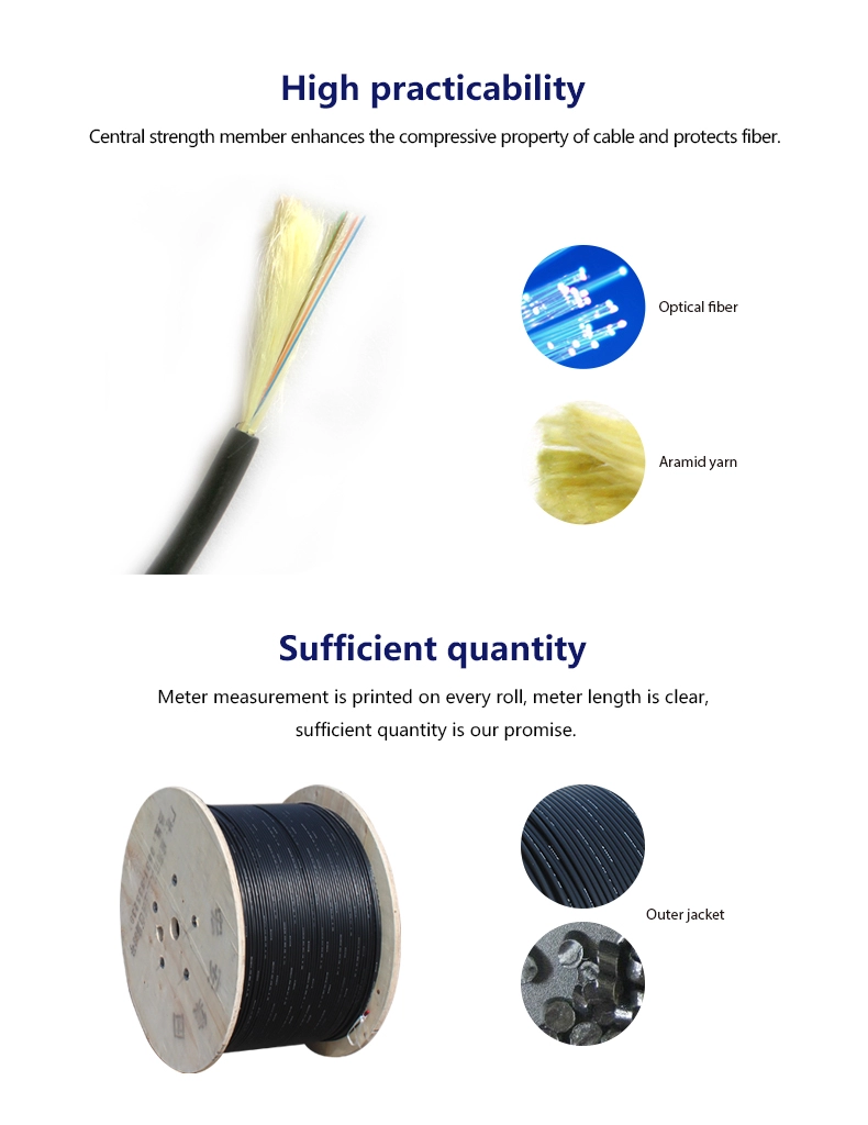 Tactical cable/field fiber optic cable tight buffer TPU jacket cable