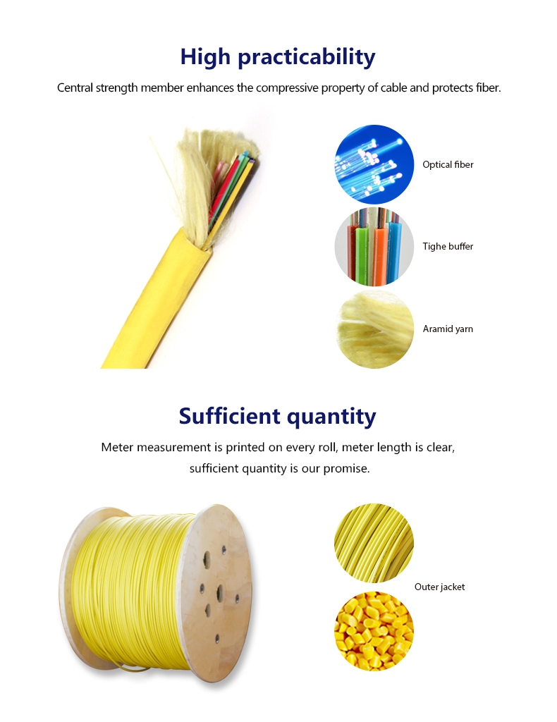 Indoor distribution fiber optic bundle cable
