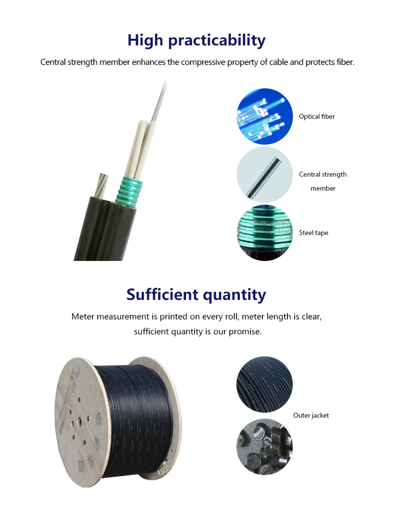 Selfsupporting figure 8 coil fiber optic cable