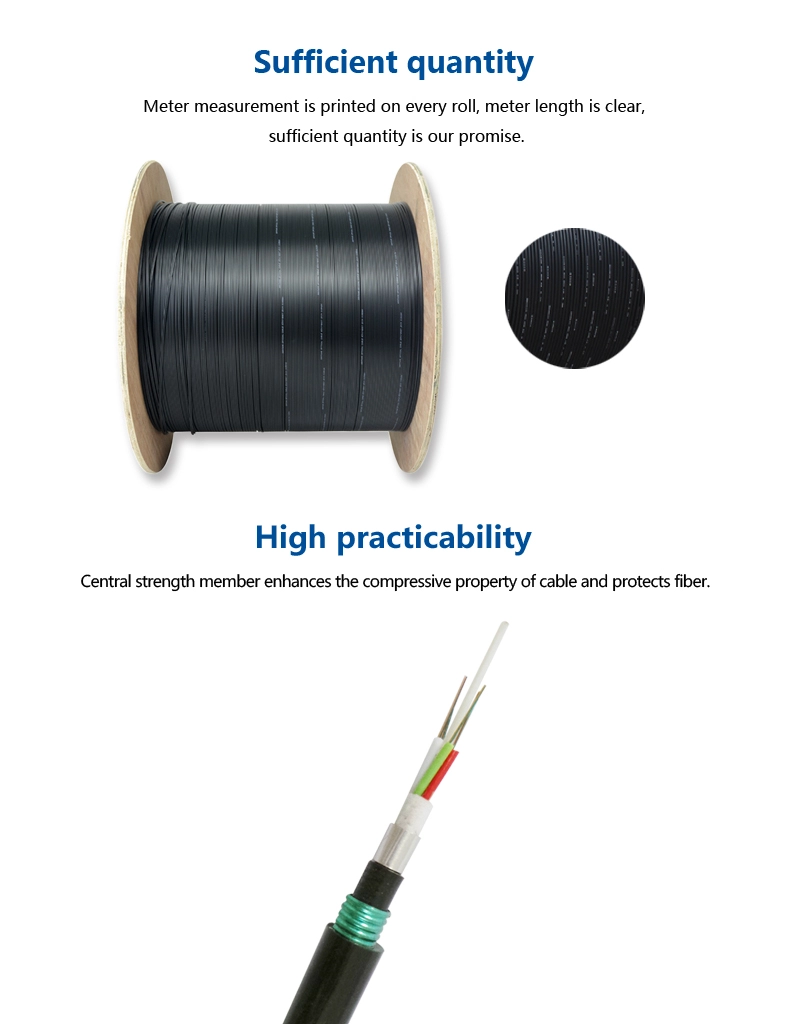 India Sterlite 6 core outdoor fiber optic cable GYFTA53