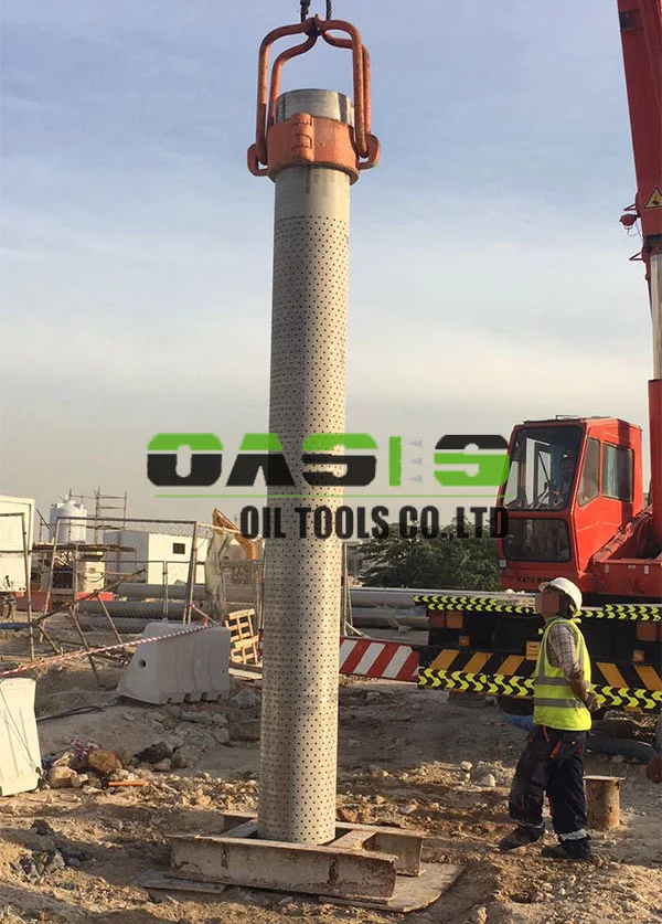 Stainless Steel AISI 304 304L Perforated Well Casing Pipe for Oil Well Drilling Factory