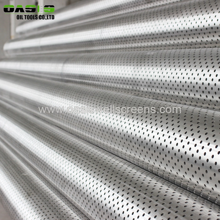Stainless Steel AISI 304 304L Perforated Well Casing Pipe for Oil Well Drilling Factory