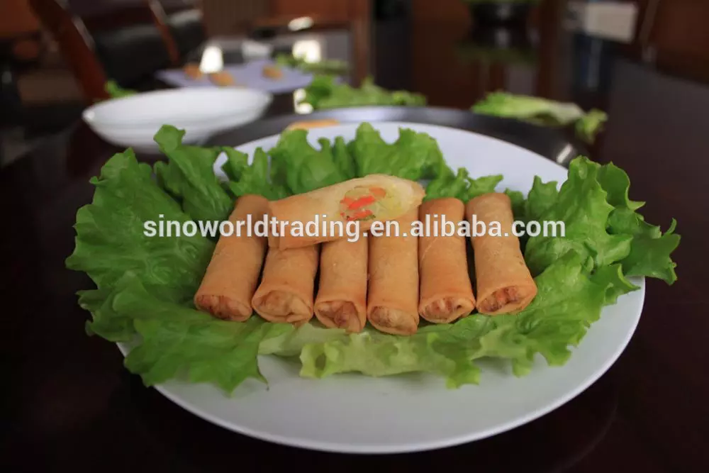Frozen spring roll,filled with vegetables meat