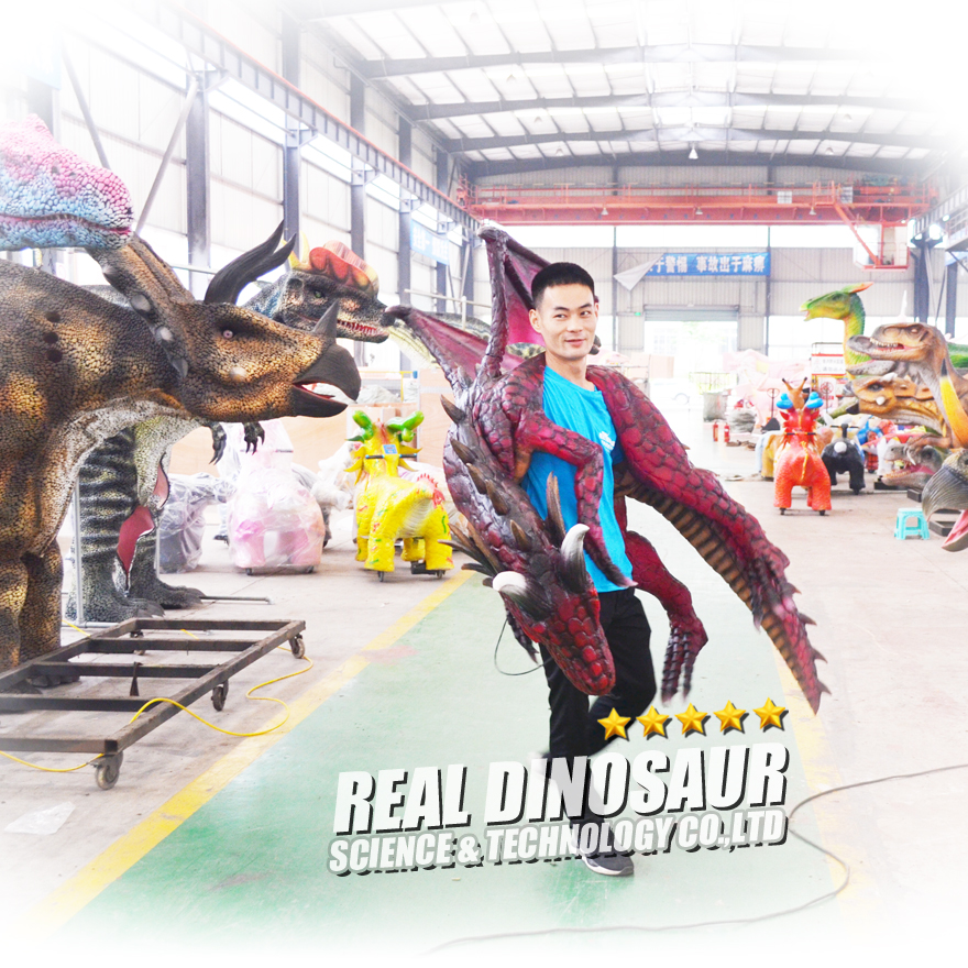 Animatronic Dragon Props Realistic Dragon Shoulder Puppet
