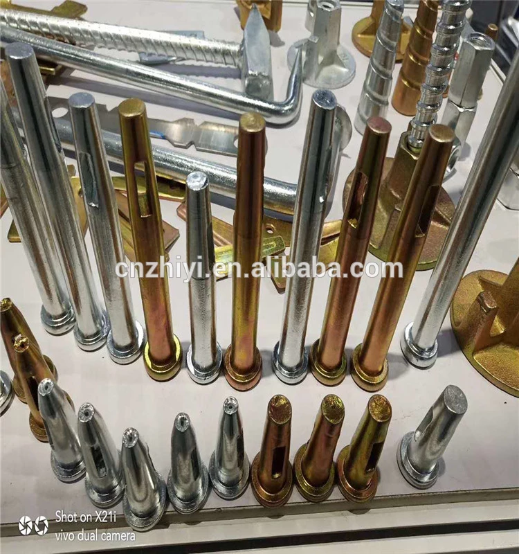 concrete construction aluminum formwork accessories formwork panel wedge pin /stub pin shuttering short/long pin