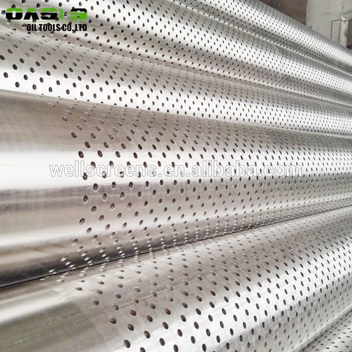 Stainless Steel AISI 304 304L Perforated Well Casing Pipe for Oil Well Drilling Factory