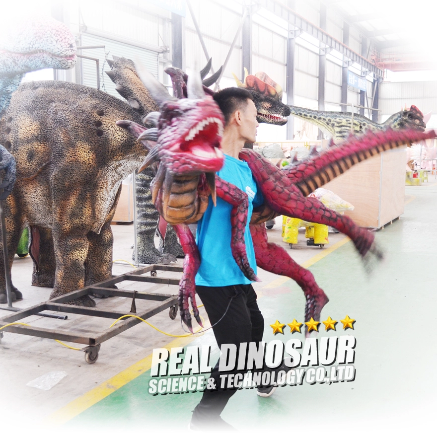 Animatronic Dragon Props Realistic Dragon Shoulder Puppet