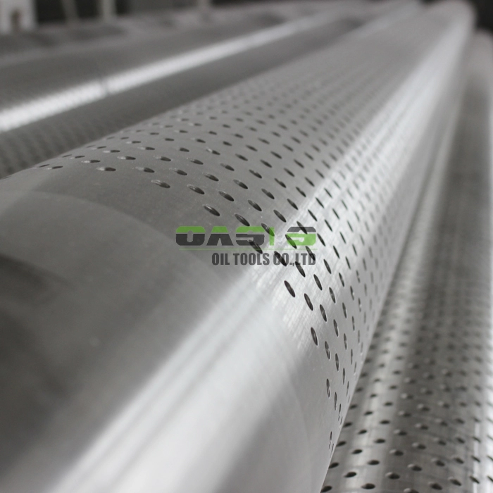 Stainless Steel AISI 304 304L Perforated Well Casing Pipe for Oil Well Drilling Factory